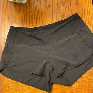 Lululemon Black Speed up Shorts